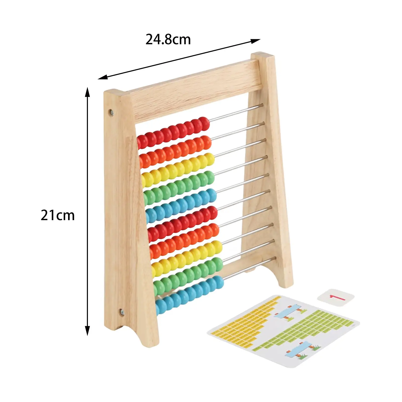 Learning Number Abacus Classic Wooden Math Game Toy for Elementary Preschool