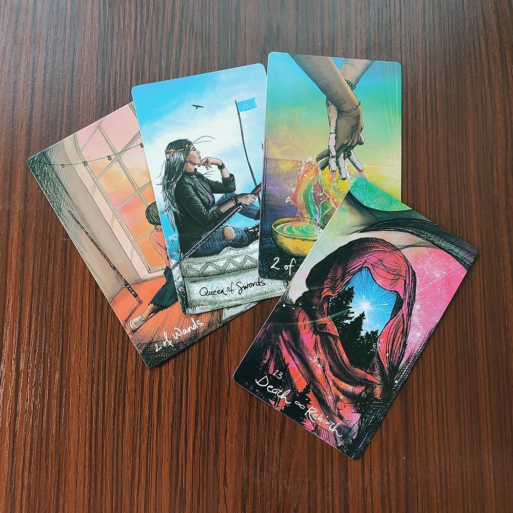 12x7 cm neues Licht Seher Weissagung Tarot Deck mit Handbuch