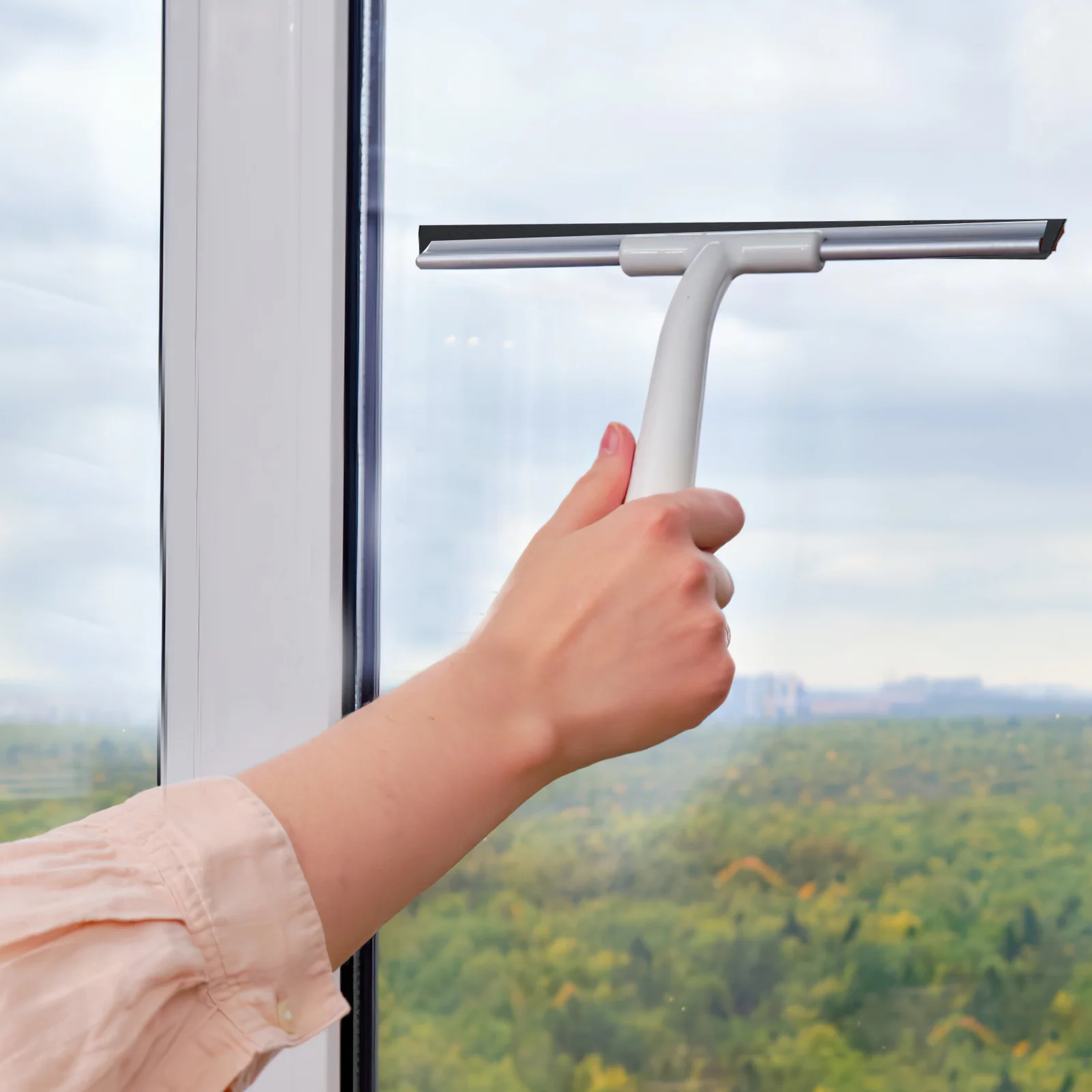 

Glass Rubber Strip Replacement Durable Long Roll Cuttable For Window Shower Door Cleaning Rubber Replacement Window Squeegee