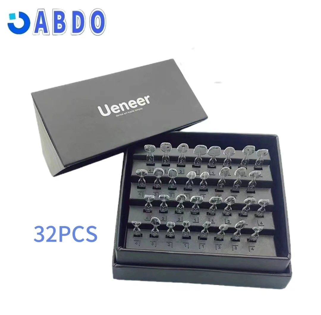 32Pcs/Box Dental Mould Veneers Composite Resin Mold Light Cure Autoclave Fast Quick Anterior Front Teeth Dentist Tools Dentistry