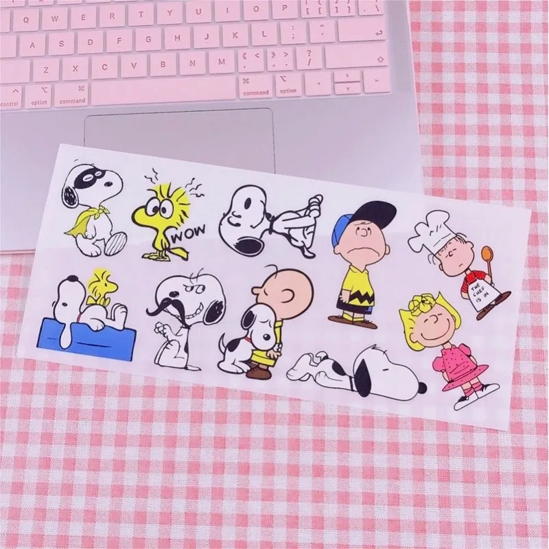 Snoopy Charlie Brown Sticker Waterproof Cartoon Decal DIY Water Bottle Laptop Skateboard Scrapbook Luggage Graffiti Stickers Toy