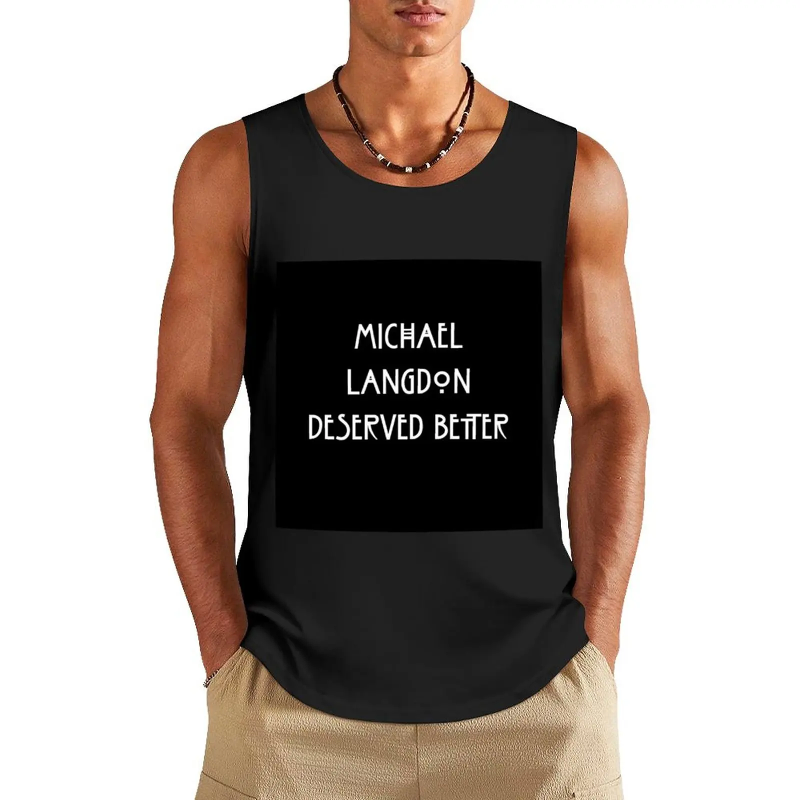 Michael Langdon Tank Top mens clothing gym clothes for man anime clothes