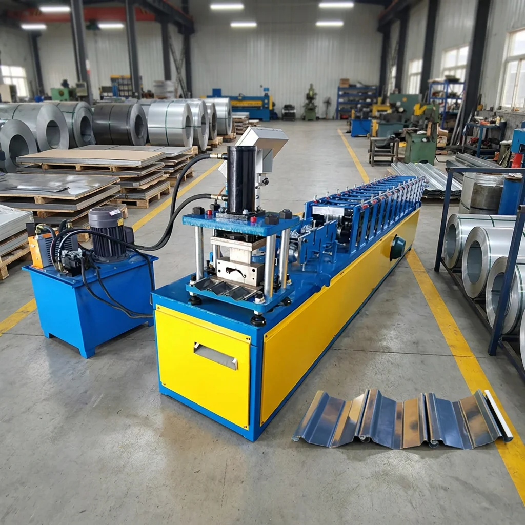 HaDe Aluminum Roller Shutter Door Machine Cold Steel Shop Slat Roller Shutter Door Making Roll Forming Machine