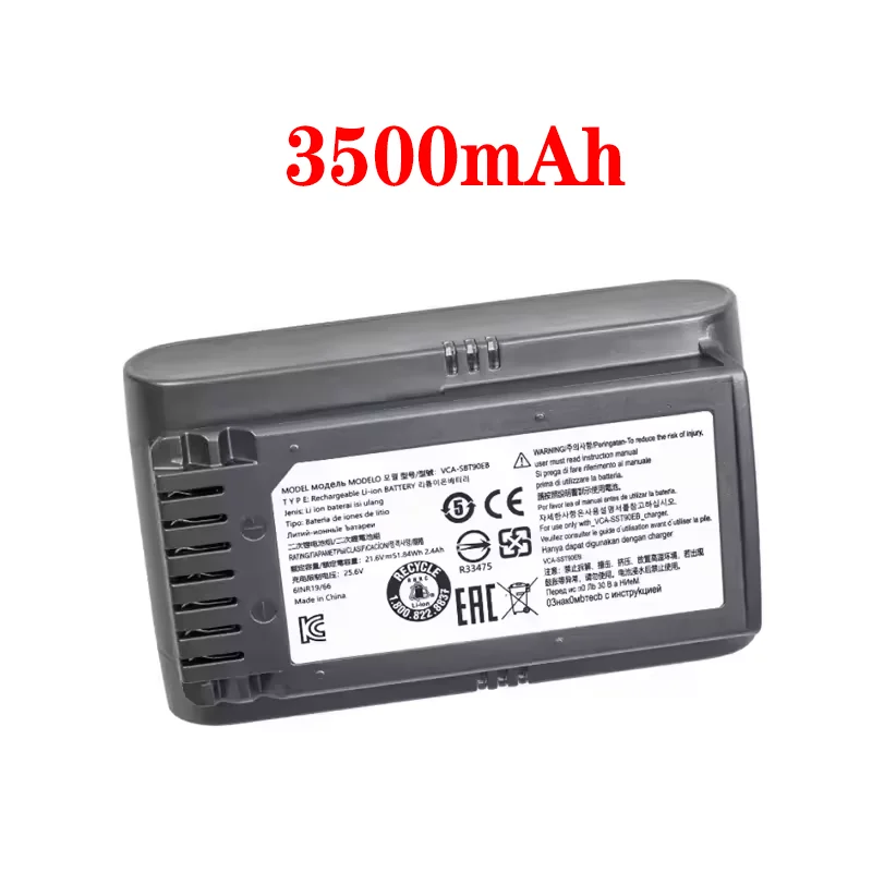 21.6V 5000mAh Nieuw voor Samsung JET65 JET60 VCA-SBTA60 stofafscheider vervangende batterij