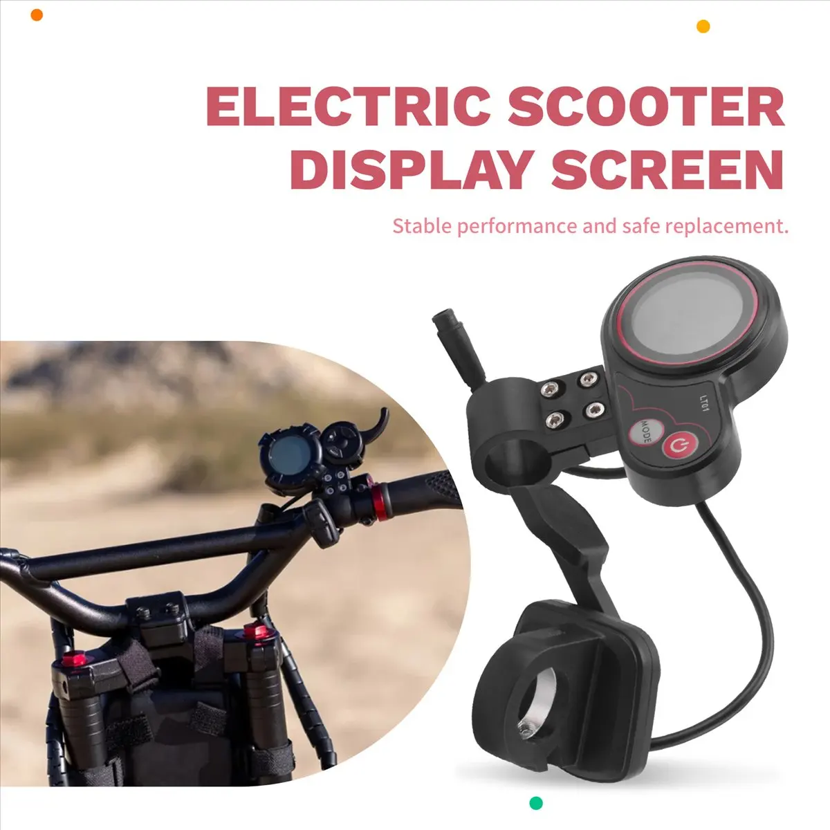 L77A LT01 Display Thumb Throttle 36V-60V 6PIN for 8/10 Wolf WarriorX Wolf Warrior11 Electric Scooter