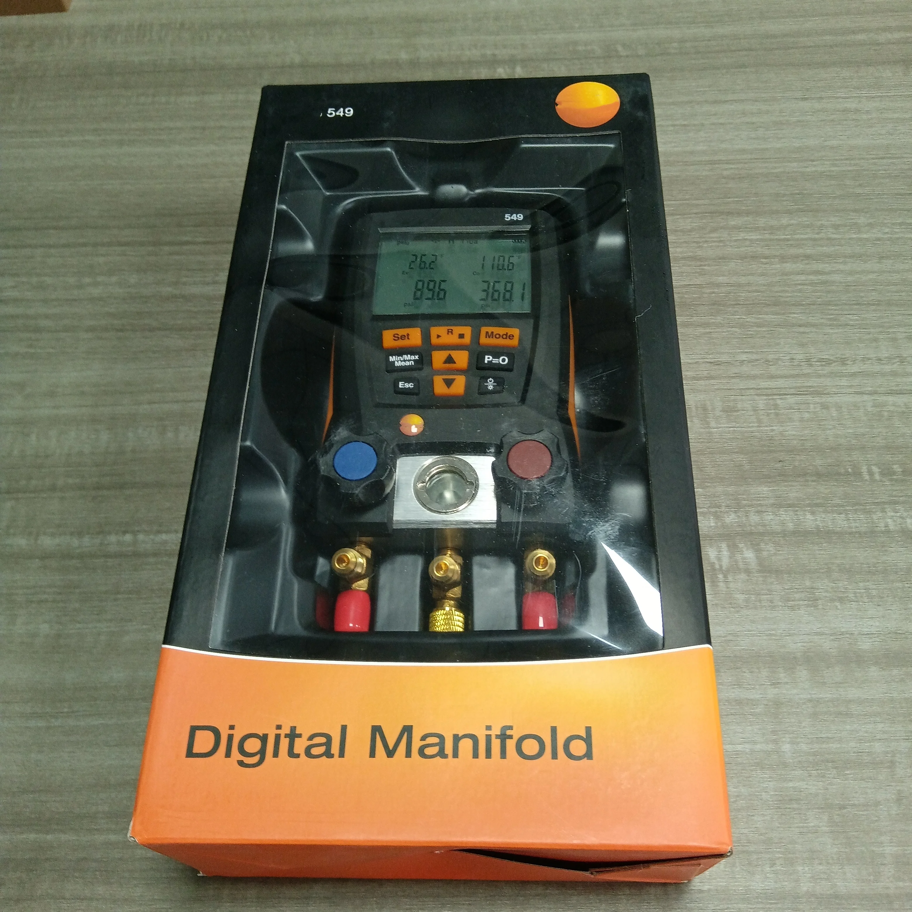 2026 Testos 549 Entry-Level Digital Manifold Instrument Refrigerant Pressure Gauge Group with Fluorination Meter
