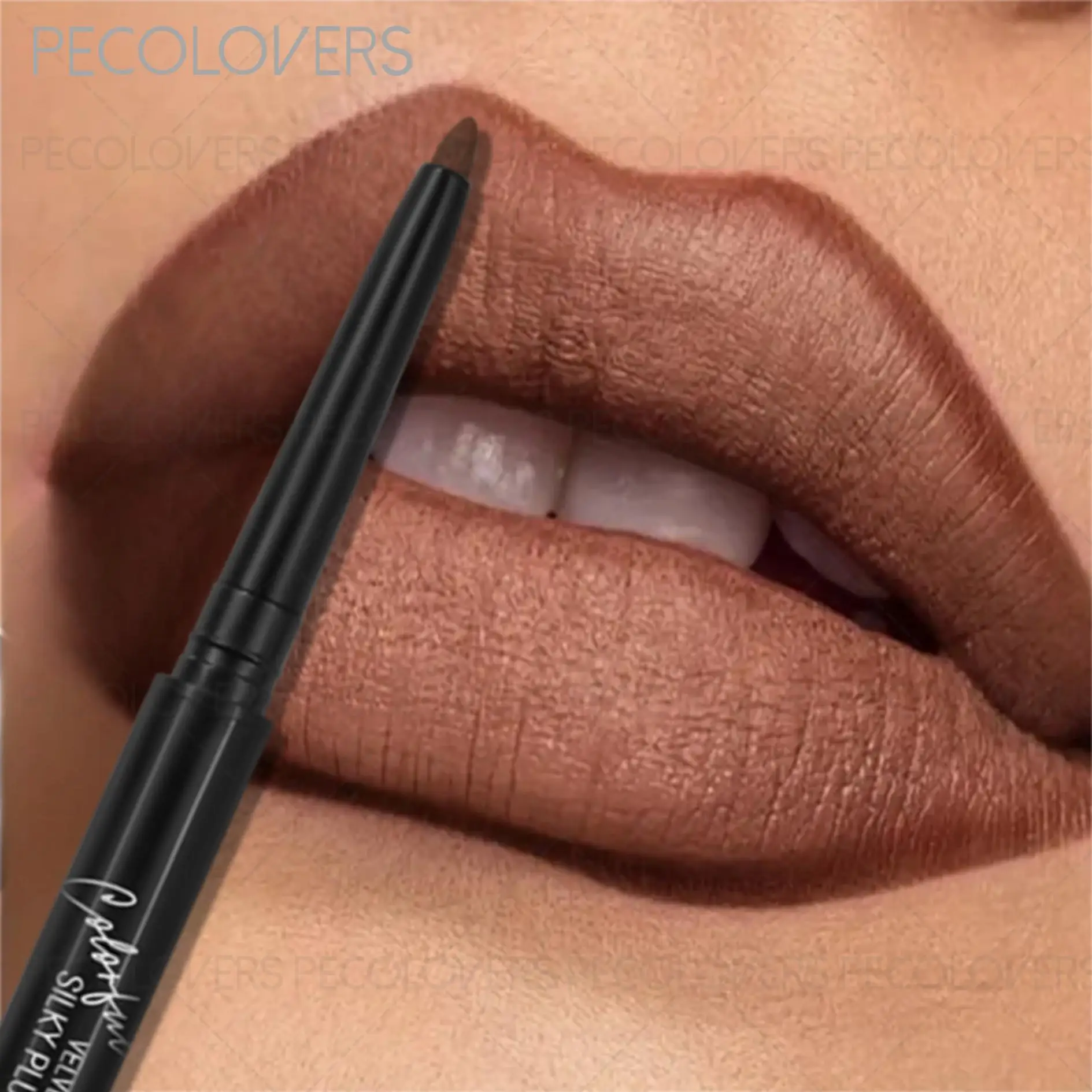 Wodoodporny matowy ołówek do ust, długotrwały aksamitny ołówek do ust o gładkiej teksturze, idealny dla początkujących.