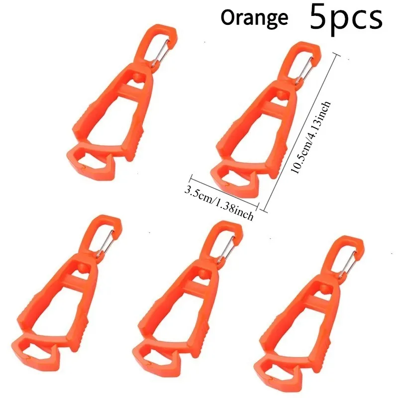 5PCS Outdoor Protective Glove Clip Hanger, Multi-Functional Safety Work Glove Holder, Anti-Drop Glove Belt Clip