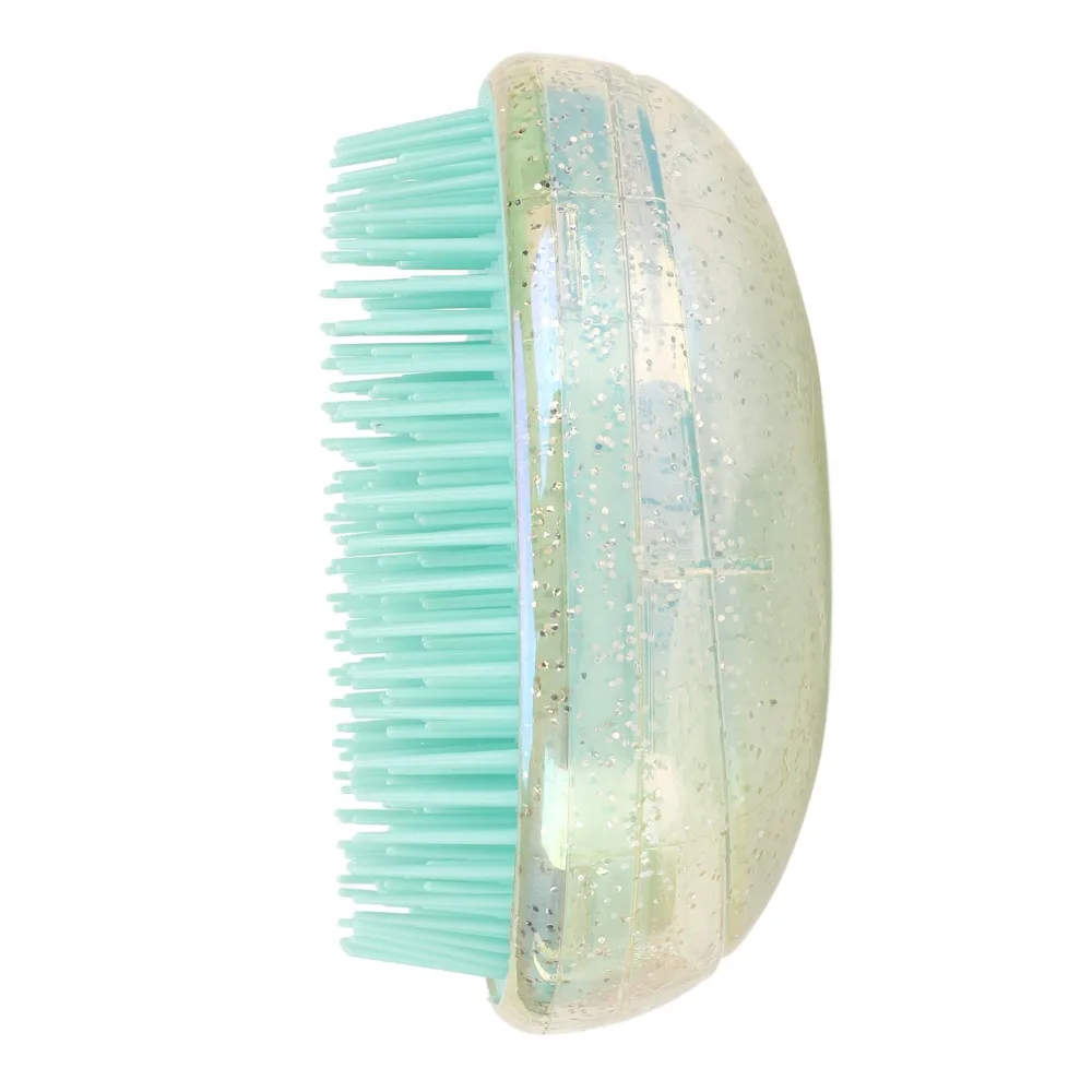 Wet and Dry Use Egg Shape Hair Brush Portable Soft Detangling Hair Brush Durable Massage Detangling Brush Home Use