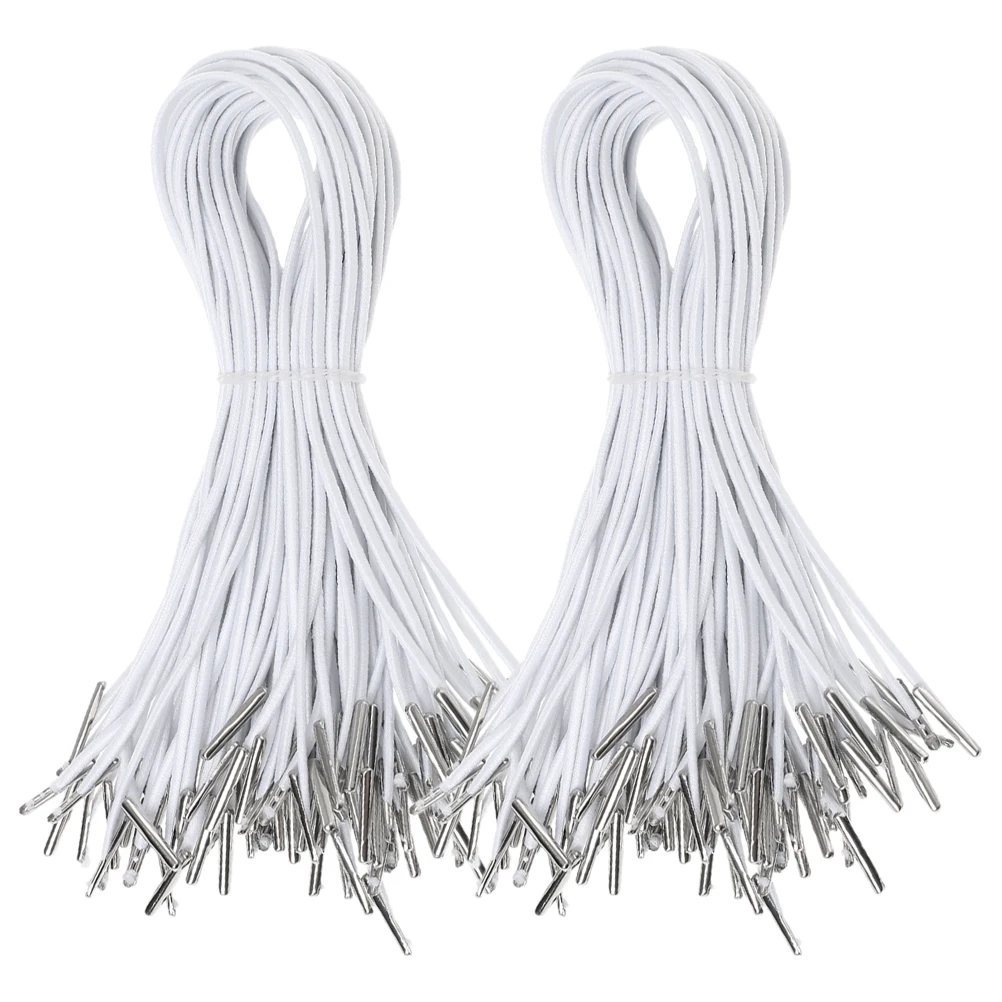 

200pcs Elastic Barbed Cords Handmade Lanyard Eye Mask Stretch Binding DIY Craft Versatile Use Lightweight Portable
