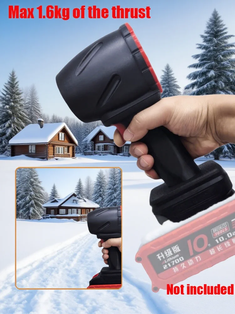 1100W Car Violent Air Blower Powerful Handheld Turbo Jet Fan High Speed 64mm Brushless Motor Thrust 1600g Car Wash Air Gun Dryer