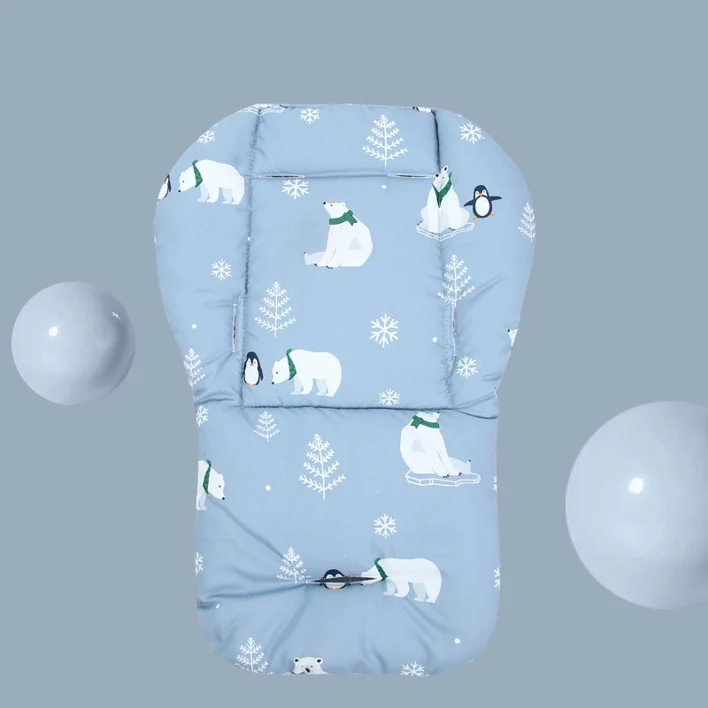 Baby Stroller Cushion Suitable for Autumn and Winter Warm Cushion Baby Safety Seat Stroller Cotton Pad Cushion Mat Cotton