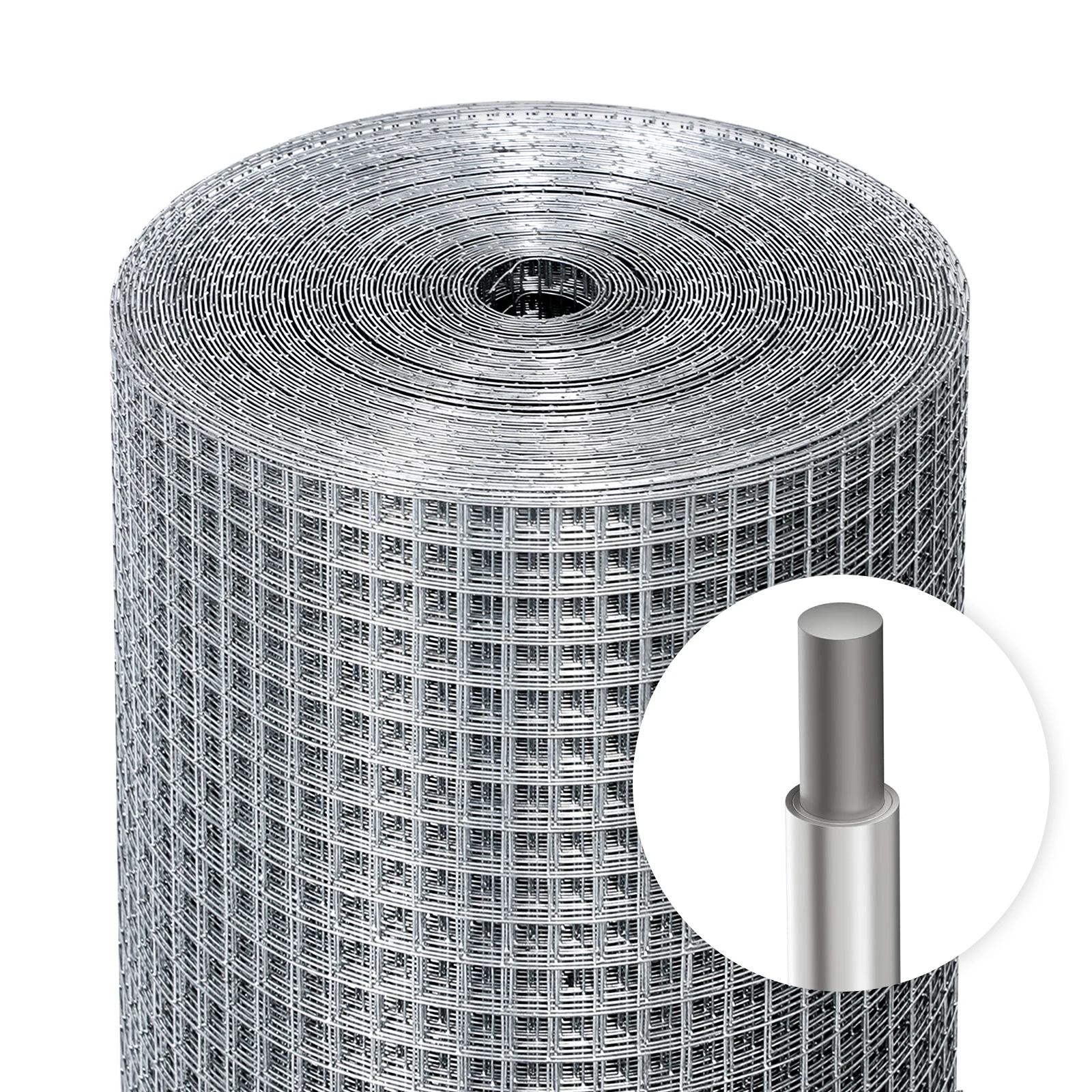 

Custom Hardware Cloth 1/4 In 23ga Hot Dipped Galvanized After Welding Fence Wire Mesh Roll Chicken Rabbit Snake Deer Cage Weldin
