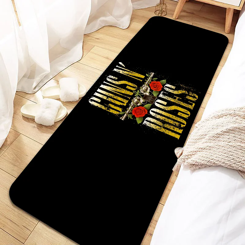 Guns N\' Roses Door Mat Entrance Non-slip Doormat Washable Kitchen Carpet Living Room Hallway Rugs Bathroom Bath Door Mats