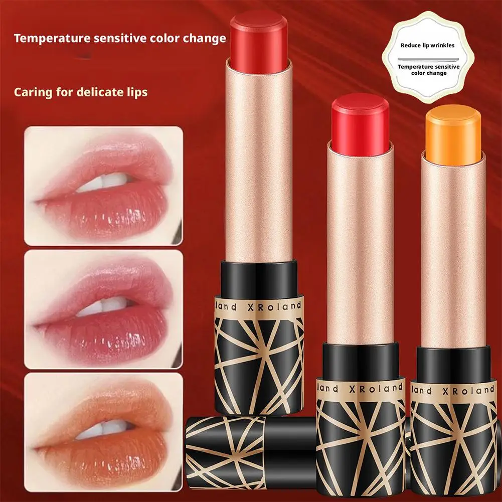 

Temperature Change Moisturizing Lipstick Long Lasting Cosmetics Hydrating Tender Nourish Preventing Lip Care Balm Cracking F7X4