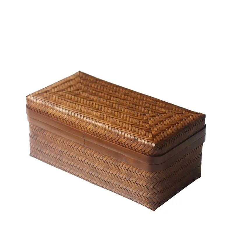 

Handmade bamboo woven box, tea ceremony utensils storage box, jewelry storage box