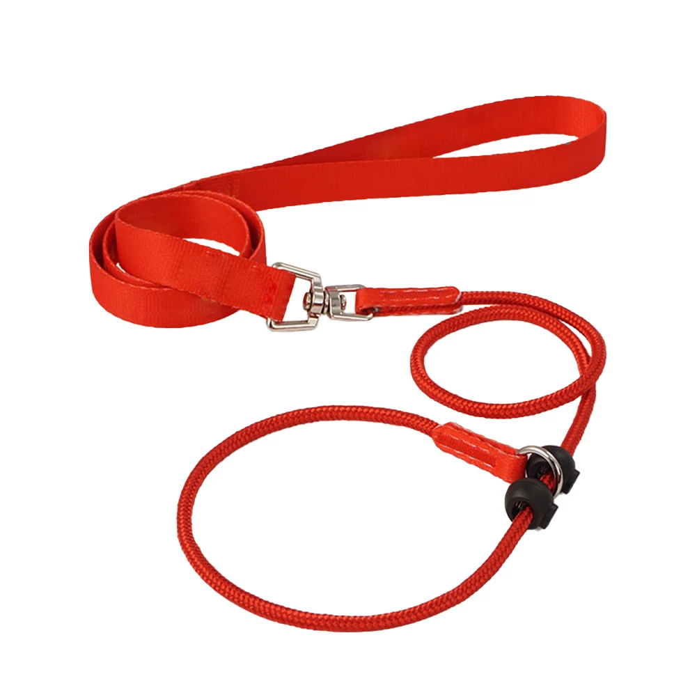 

Dog Collar Leash Slip Rope Dogs Leash Strong Nylon Rope Adjustable Loop Collar Training Leashes For Medium Large Dogs