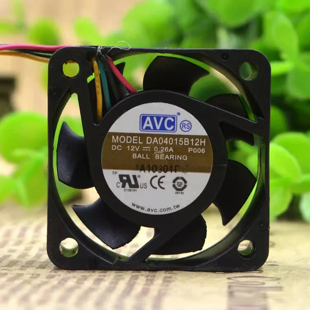 for AVC DA04015B12H  4015 4cm 40mm 12V 0.26A 4 lines cooling fan 40*40*15mm