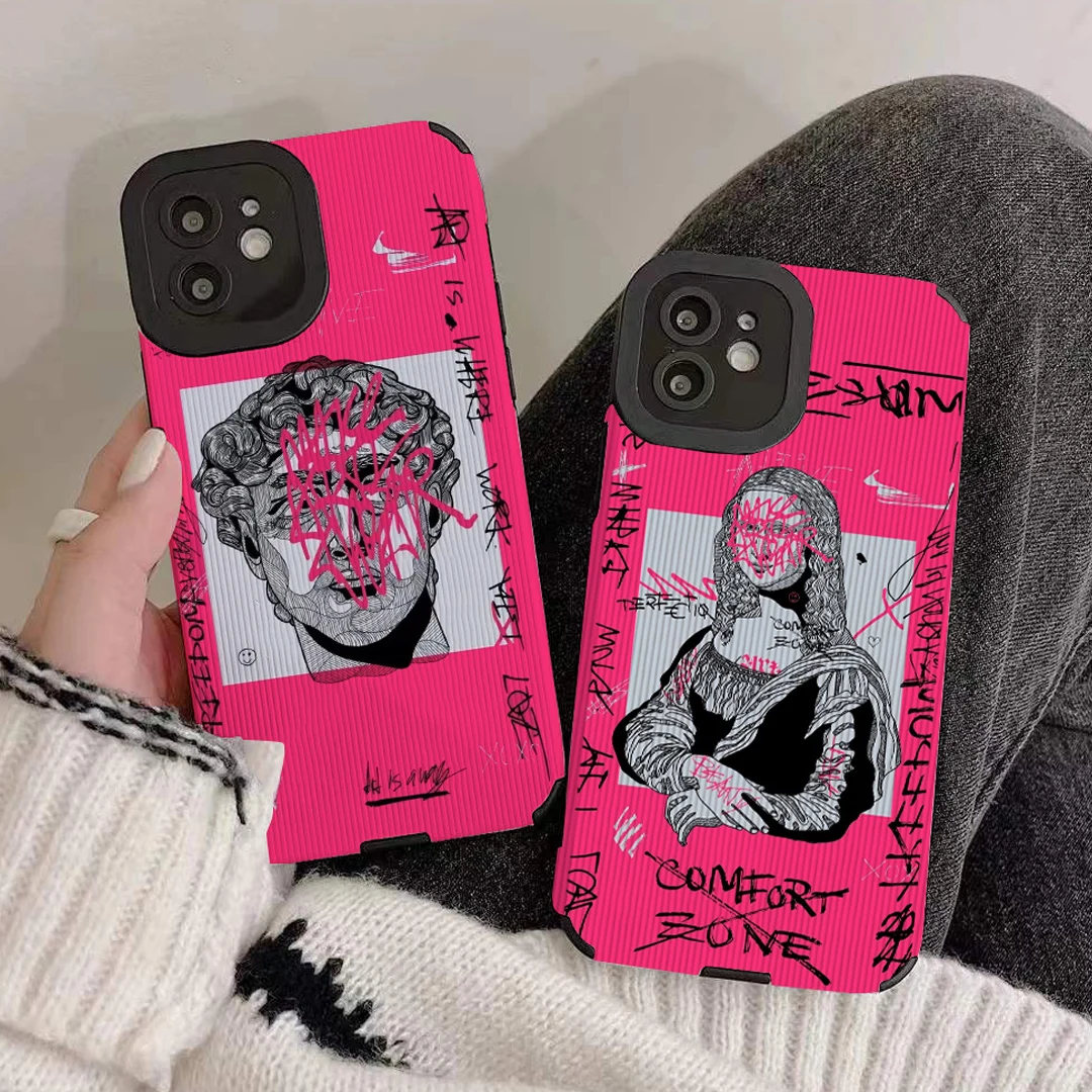 Graffiti Great Art Aesthetic David Phone Case for Iphone 11 Pro Max Iphone 13 Pro Max Iphone 14 Pro Max Iphone 15 Pro Max Case