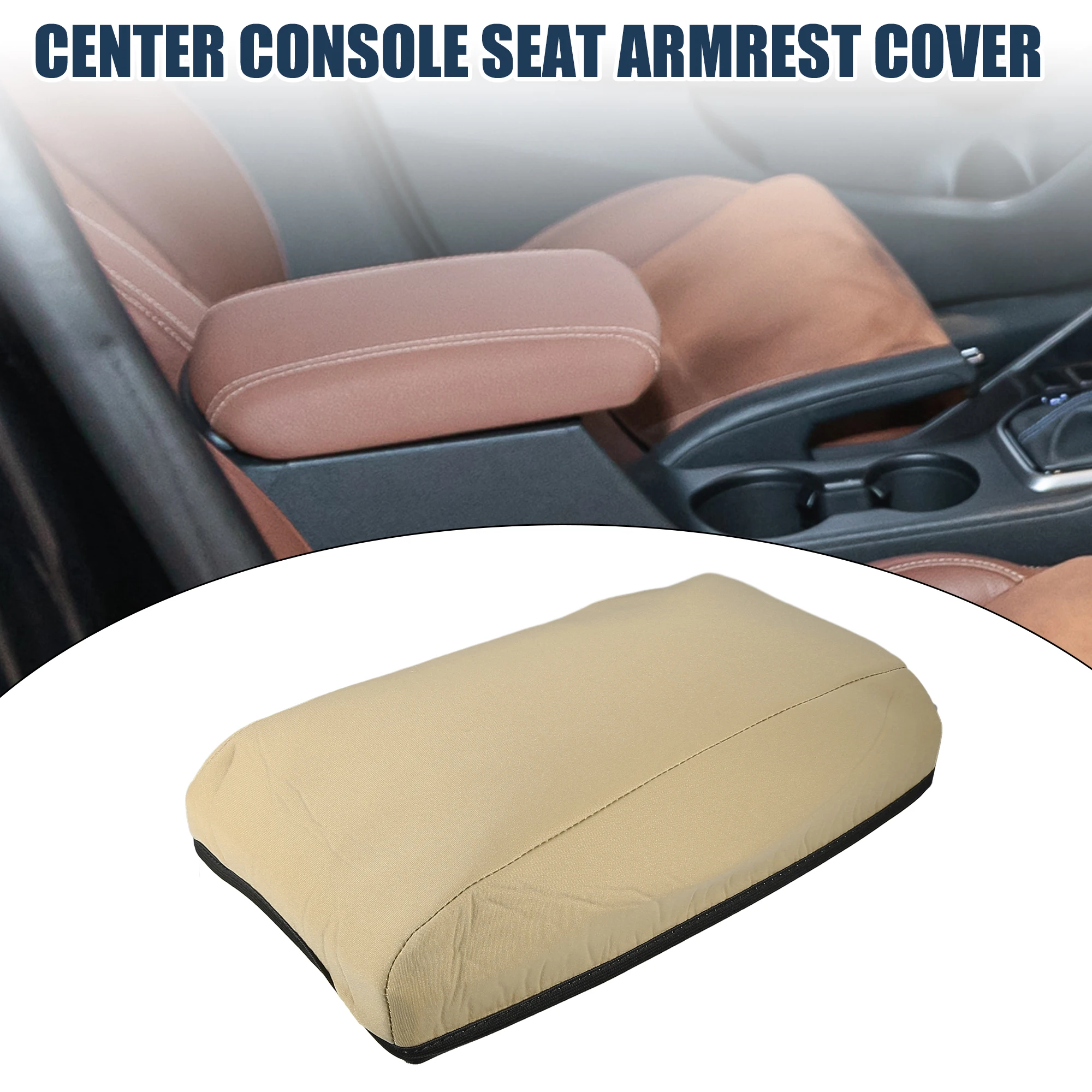 UXCELL Armrest Protector Cover Pad for Hyundai Tucson 2015 2016 2017 2018 Light Brown