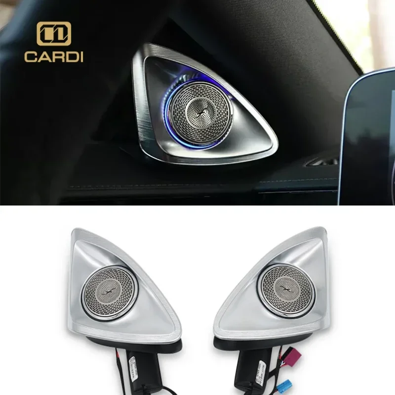 2021 Latest Launch 4D Rotating Tweeter Speaker For Mercedes S-class W223 With 64 Color Ambient Light Car Audio Speakers