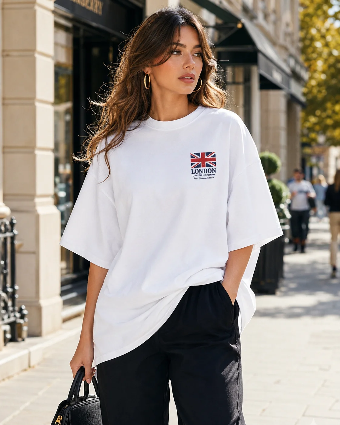 Men'S women's British Flag & London Graphic T-Shirt Union Jack Design 