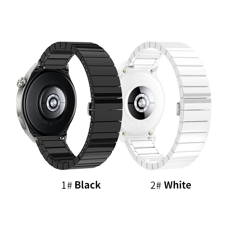 Pulseira de metal Pulseira para Amazfit GTR, Pulseira Cerâmica para Samsung Galaxy Watch 4, 5, 6, Huawei Watch GT, GT3 Pro, 22mm, 20mm, 46mm, 43mm