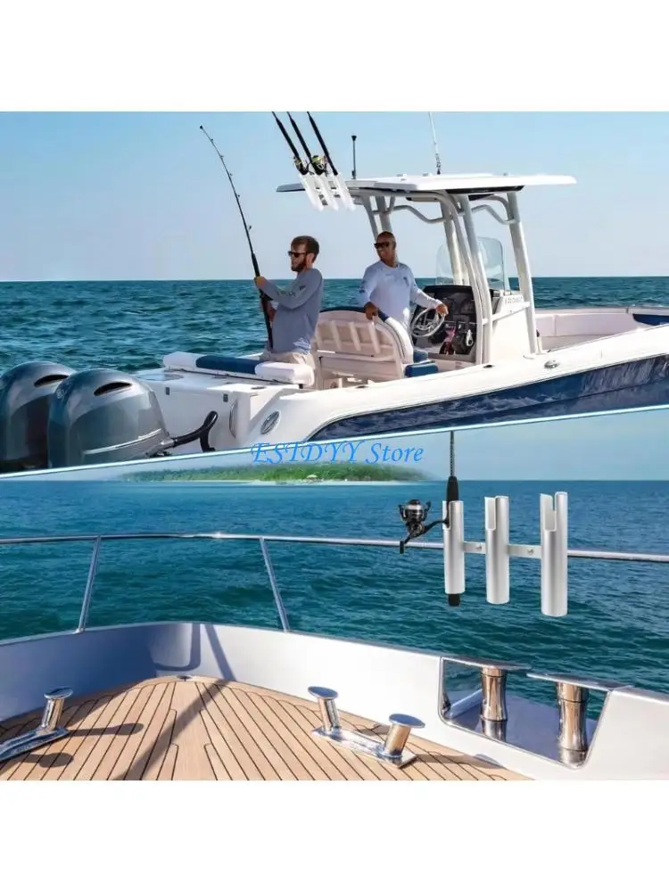 G6DE Quickly Setups Fishing Rod Holder Aluminum Alloys Construction Portables Fishing Gear for Travel Fishing