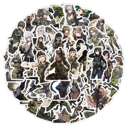 50PCS Camouflage Military Girl Graffiti Waterproof Sticker Personalized Decoration Hand Account Skateboard Helmet Stickers