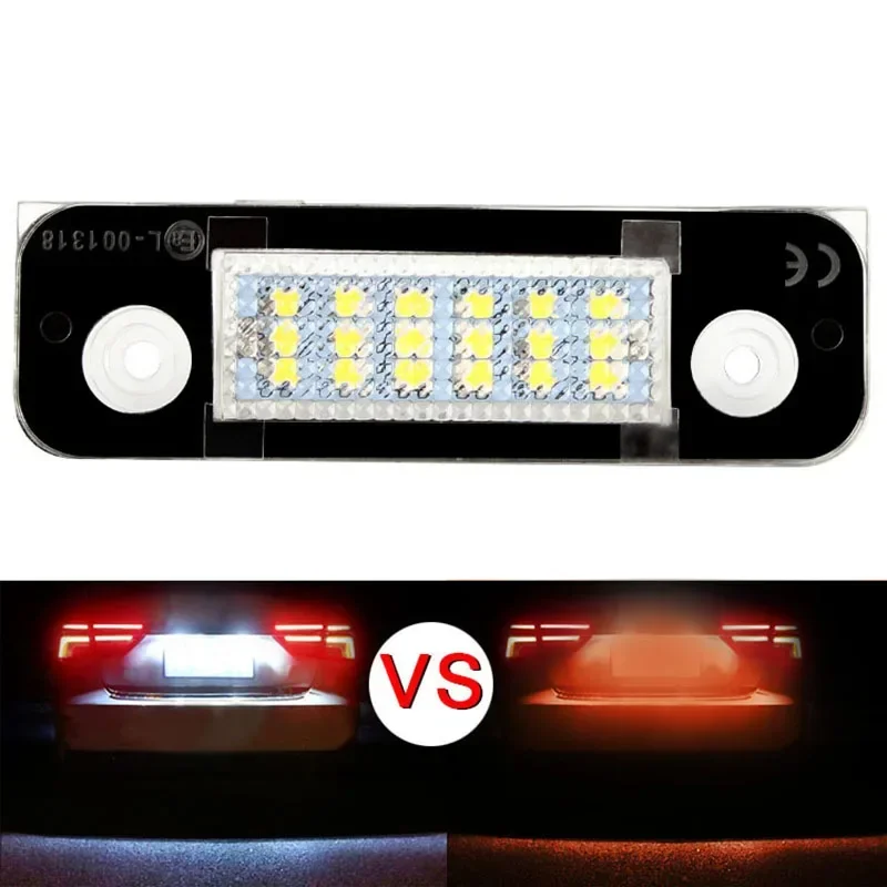 

2X LED Rear License Plate Lights Canbus Error Free Number Plate Lights12v White For Ford Fiesta MK5 Fusion Mondeo MK2 1996-2000