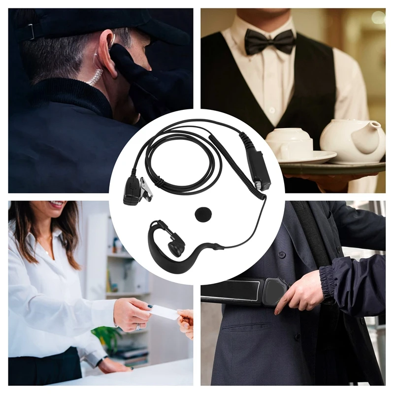 PTT MIC G شكل سماعة أذن ل Sepura STP8000 اسلكية تخاطب هام راديو Hf جهاز الإرسال والاستقبال مفيد C1035A-PZZW