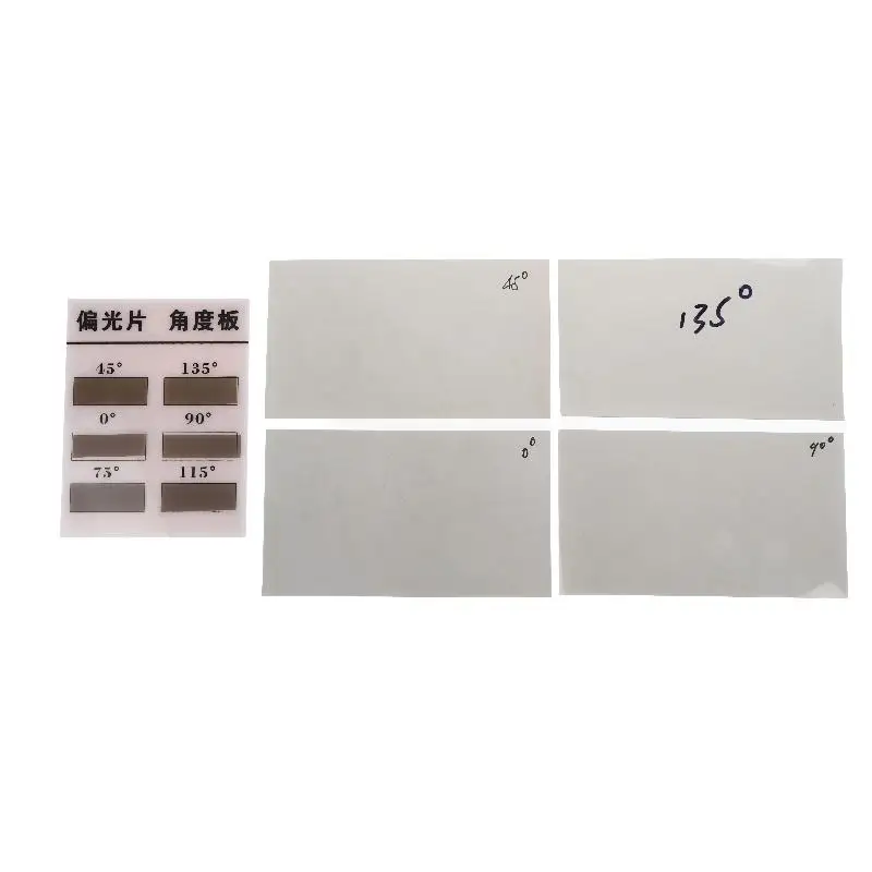 LCD Polarizer Test Panel 0/45/90/135 Degree Universal Polarizing Film for Phone Tablet Laptop Screen Repair Use