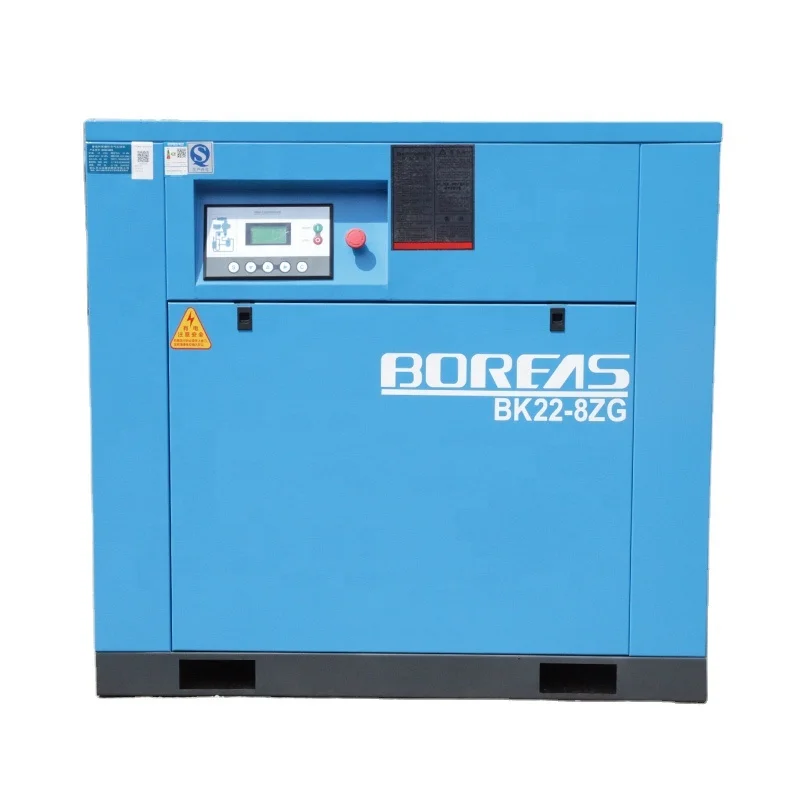 Kaishan Brand 22kw Industrial Screw Air Compressor BK22-8ZG New Oil-Less Stationary Configuration 8 Bar Working Pressure Air End