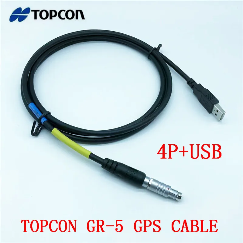 NEW Top-con GR-5 GNSS GPS RTK Receiver Usb Data Cable 4Pins to usb/a/m 14-008070-01connects  receiver GR5 to device Cable