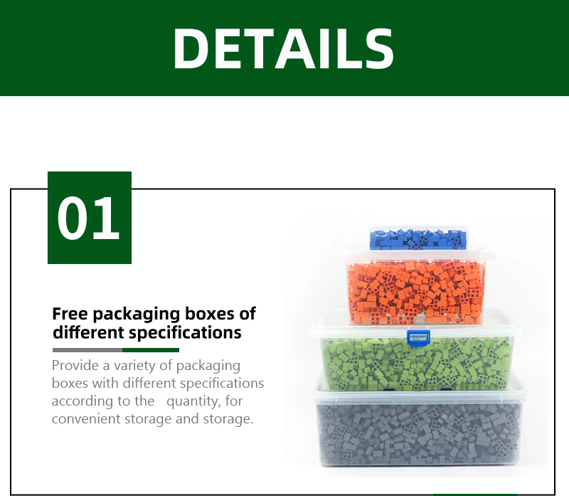 Wange 3003 100g/77Pcs 2x2 Hohe 4-Loch Baustein Moc Farbe Lose Teile Kreativität mit ziegel DIY Kinder Spielzeug Montage – Detail 3