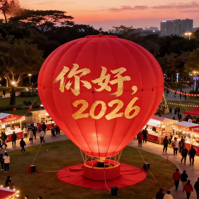 Year of the Horse Air Model Hot Air Balloon Inflatables Hello 2026 New Year's Theme New Year's Eve Decorative Props
