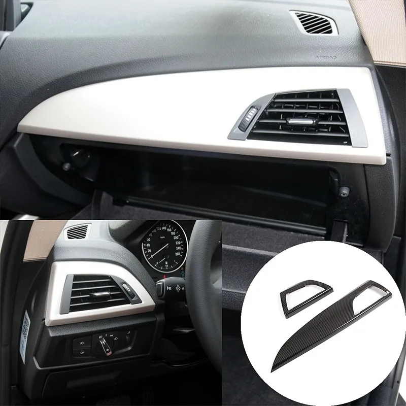 ABS For 2012-2017 BMW 1 Series 2 Series Sedan Side F20 F21 F22 Vent Panel Trim Cover Stickers ABS LHD Car Interior Accessories
