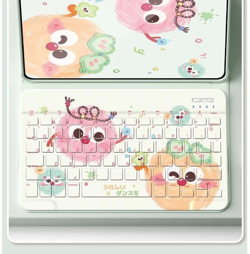

Kawaii Bluetooth Tablet Keyboard for Ipad Air7 2025 11th A16 10th 10.9in Air4 5 6 Pro 11in Tablet Case Mini6 8.3 5th 9.7in Cover