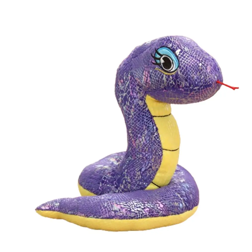 

Ткань с блестками, игрушки в виде змеи, имитация китайского змеиного года, кукла-талисман, чучело животного, кукла-змея с блестками, Новый год