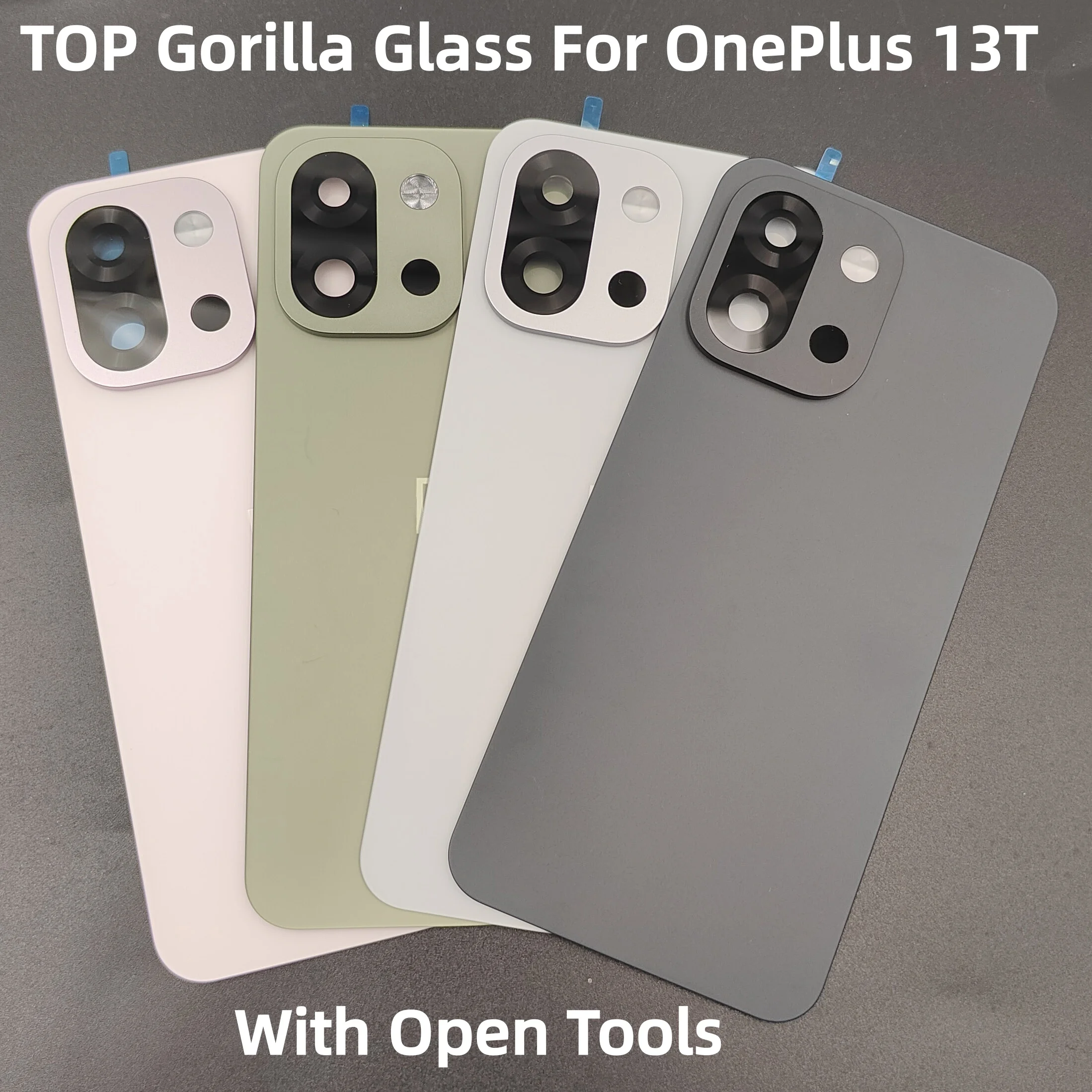 

(OEM) With LOGO TOP A+++ Glass Back Door For OnePlus 13T Battery Cover Rear Lid Housing Case Shell + Camera Lens Adhesive Glue