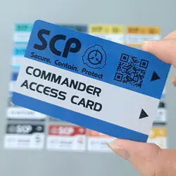 SCP Card ID secret foundation Logo speciale Cosplay Access Grade OR-2552