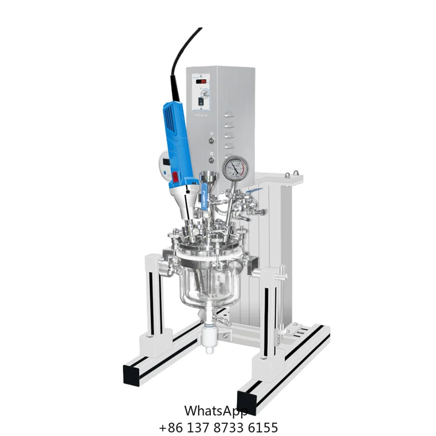 Cosmetic Ointment Emulsifier Homogenizer Fixed Vacuum Homogenizing Emulsifying Mixer Machine With Water Oil Tank
