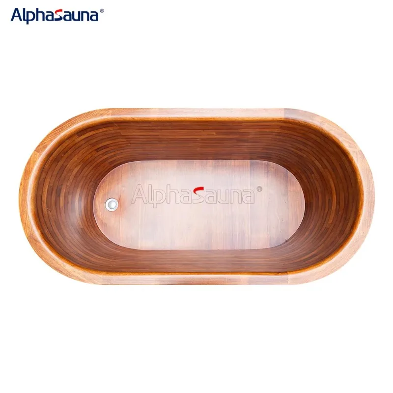 Square Portable Wooden Bath Bucket For Adults