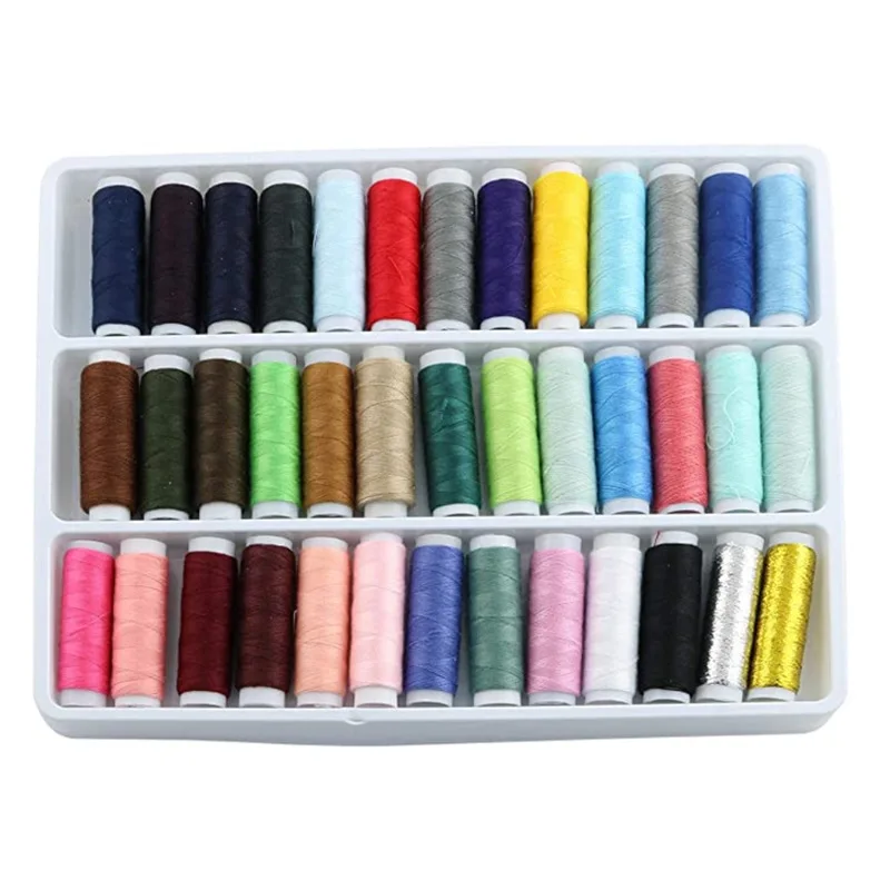 Sewing Thread 39 Colors Sewing Industrial Machine and Hand Stitching Cotton Sewing Thread