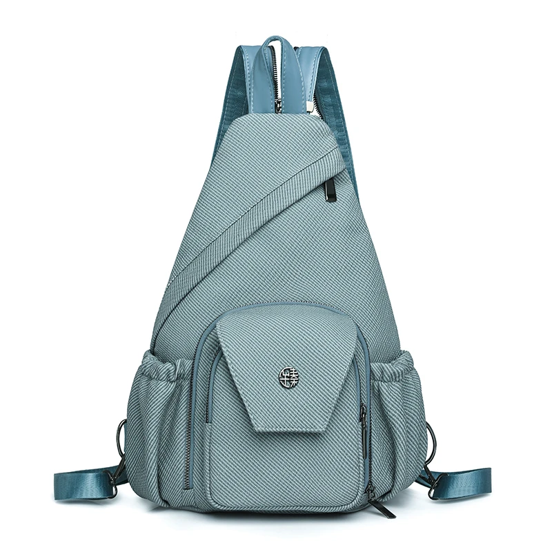 2026 New Trendy Sling Bag for Women Lightweight Nylon Crossbody Backpack with Multi-Pockets Casual Travel Versatile Chest Bag - view 6
