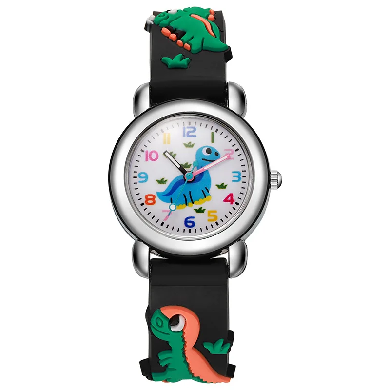 Fornitura diretta in fabbrica Commercio estero Nuovo cartone animato per bambini Silicone3DGirl Boy Orologio promozionale