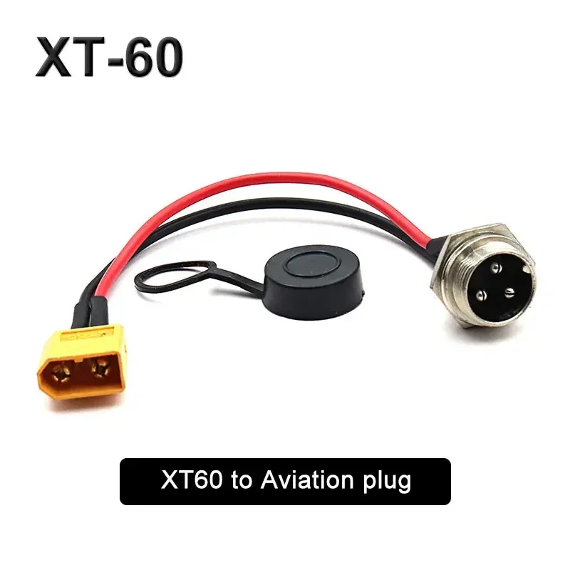 XT-60 to GX-16 Aviation Plug 2Pin 3Pin Male Female Charging Port for  ZERO 8X/10X/11X Electric Scooter Socket Plug Accessories