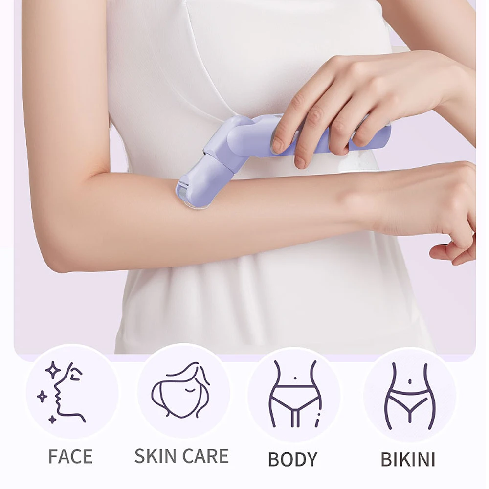 جهاز إزالة الشعر الكهربائي 5 في 1، آلة إزالة الشعر غير المؤلمة للوجه والأنف والساقين وتشذيب البيكيني تحت الإبط للنساء، آلة إزالة شعر الوجه