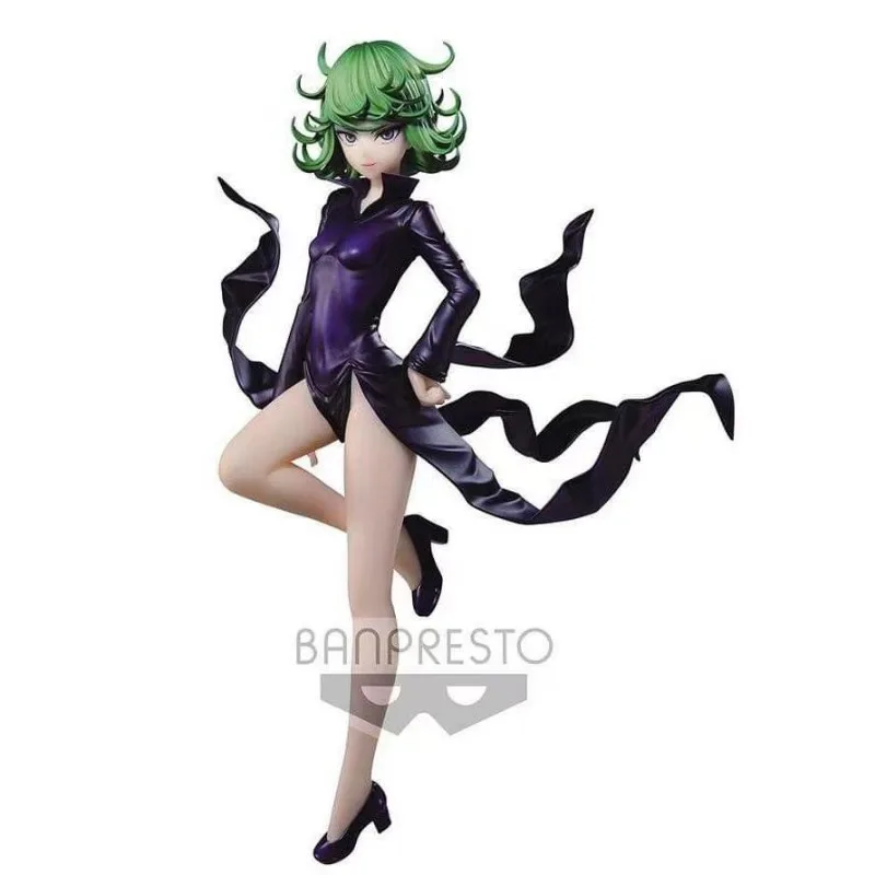 Bandai Original BANPRESTO Espresto One Punch Man Terrible Tornado Tatsumaki PVC Anime Action Figure Collectible Model Toy Gift