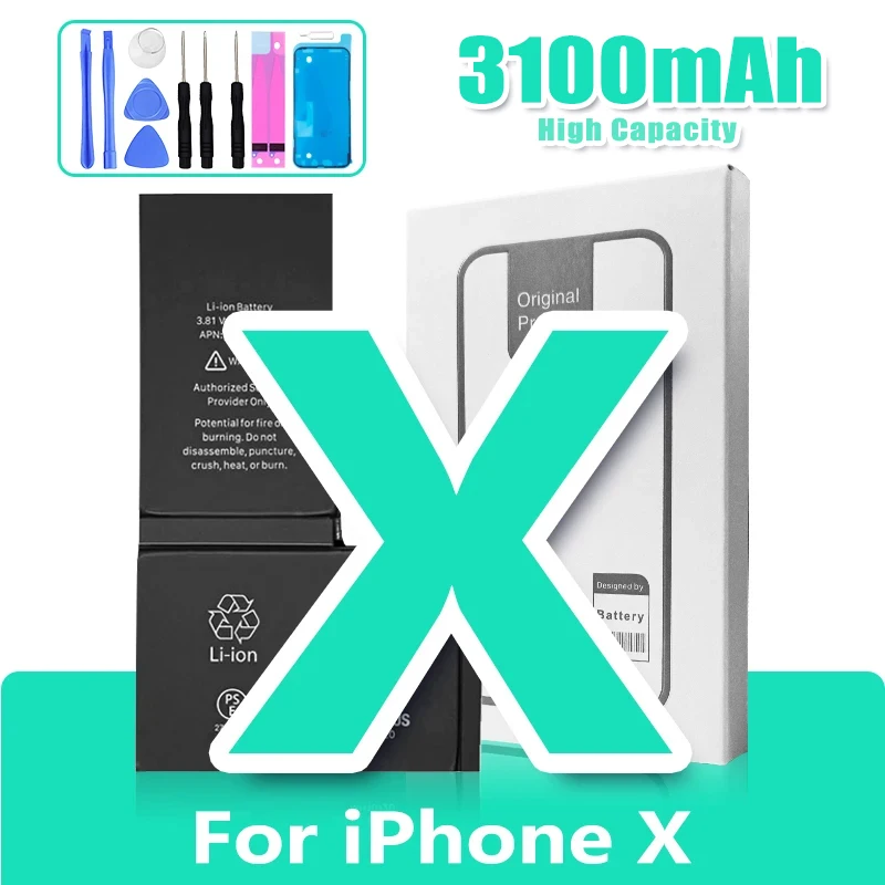 XDOU 2026 NEUE Batterie für iPhone 7 8 6S 6 Plus X XR 11 11Pro Xs Max Hochleistungs-Handy-Akku + Kostenlose Werkzeuge 3